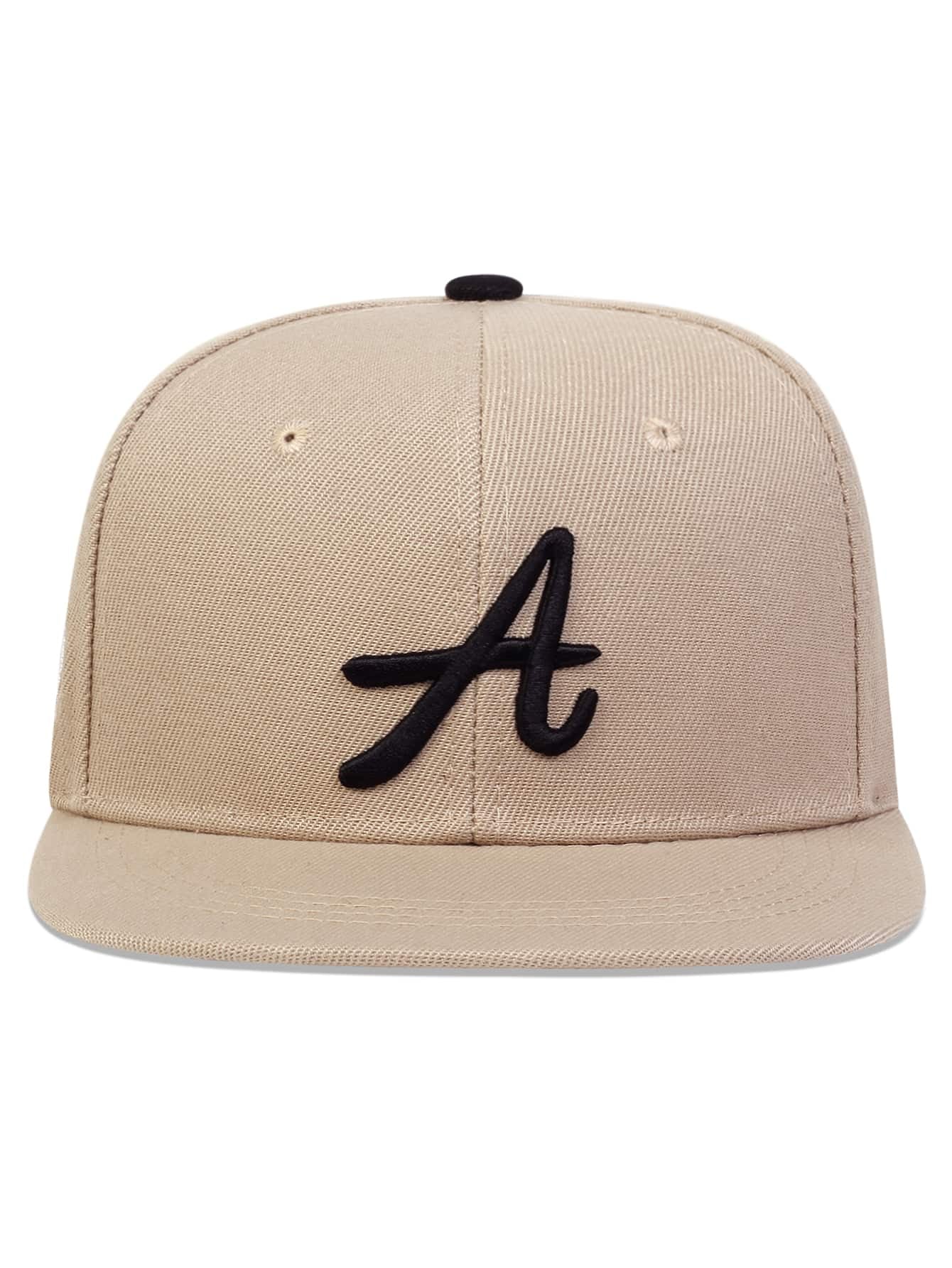AR Men Letter Embroidered Baseball Cap for Daily Life and Outdoor Street
