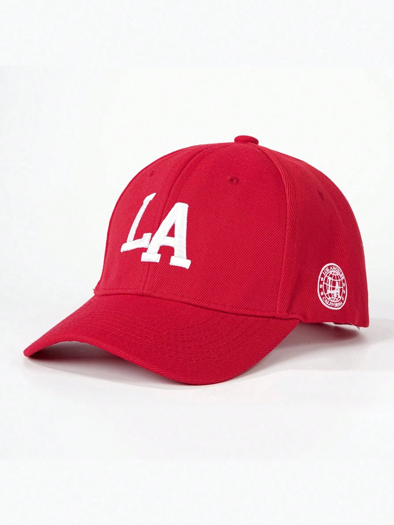 1Pc Embroidered LA Baseball Cap, Outdoor Sun Protection Soft Top Curved Brim Cap, Adjustable Lightweight Casual Hat for Spring Autumn Travel Beach, Suitable for Men Women Y2K Style Halloween