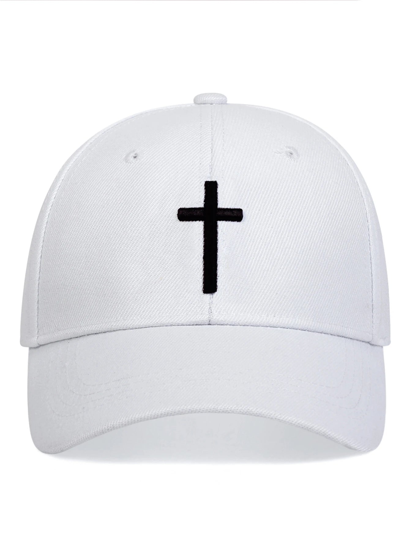 Men Cross Embroidered Baseball Cap for Daily Life and Outdoor Street