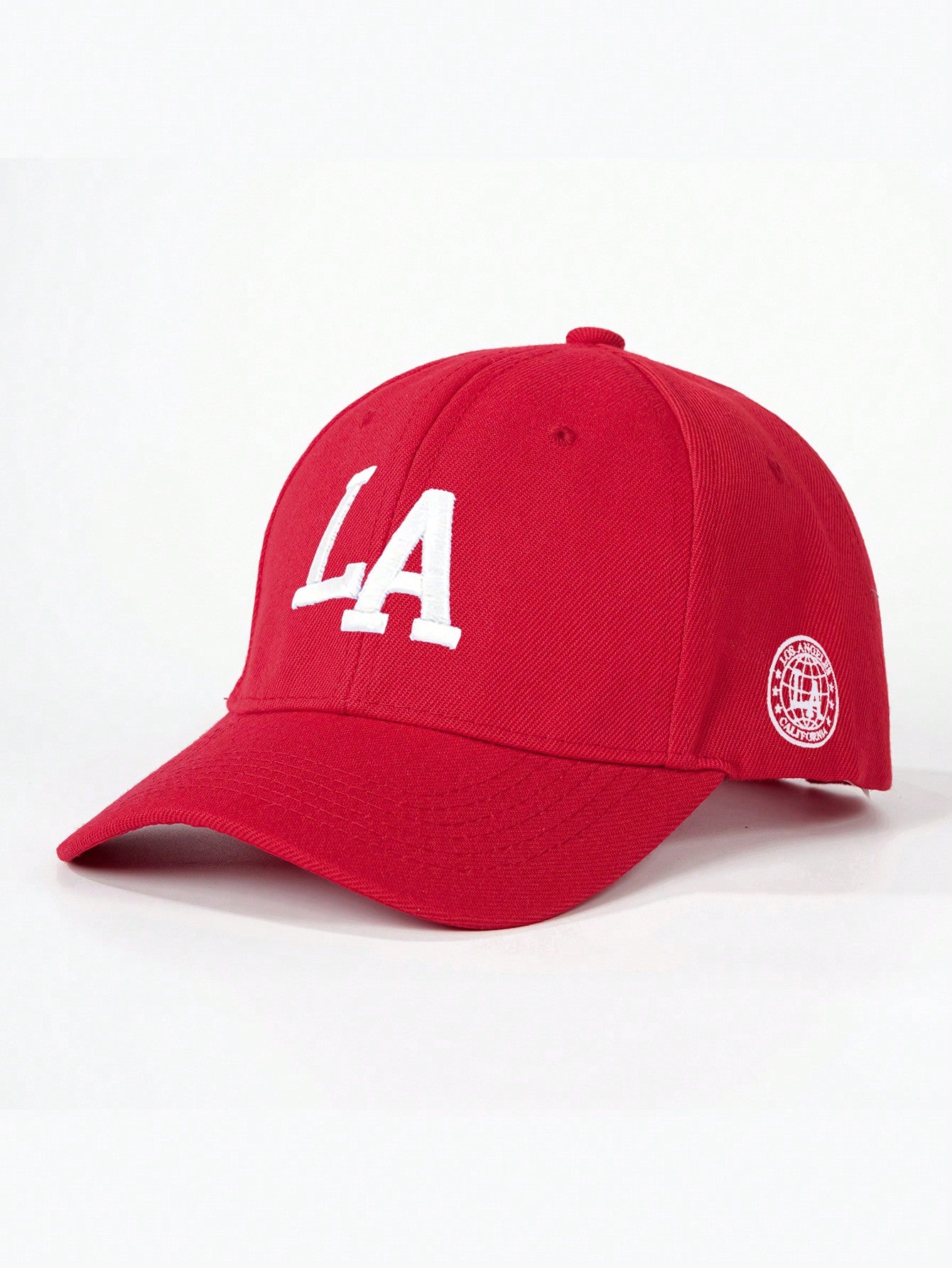 1Pc Embroidered LA Baseball Cap, Outdoor Sun Protection Soft Top Curved Brim Cap, Adjustable Lightweight Casual Hat for Spring Autumn Travel Beach, Suitable for Men Women Y2K Style Halloween