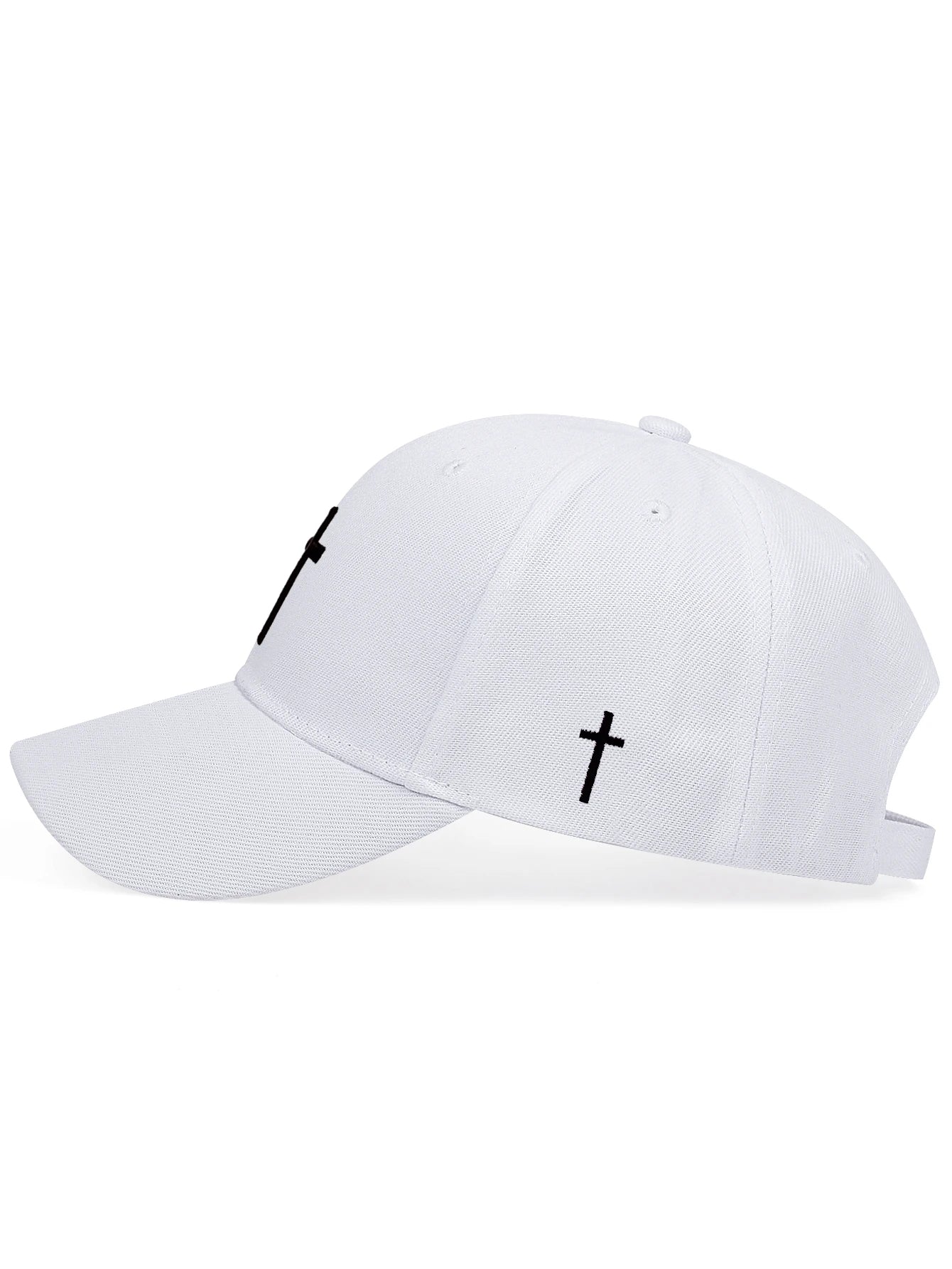 Men Cross Embroidered Baseball Cap for Daily Life and Outdoor Street