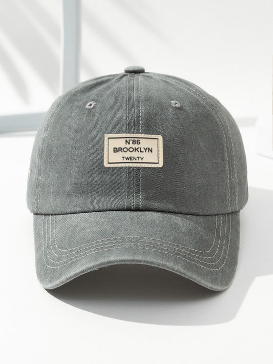Men Letter Patch Decor Baseball Cap Street
