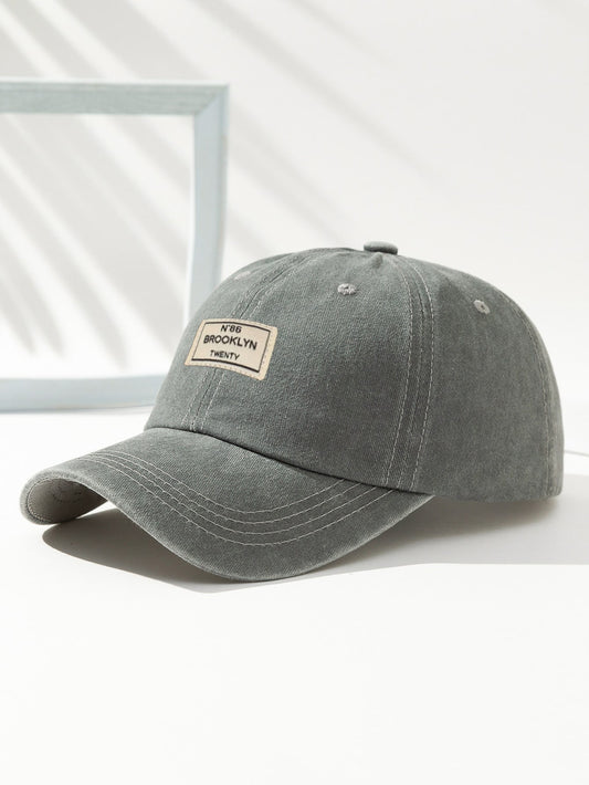 Men Letter Patch Decor Baseball Cap Street