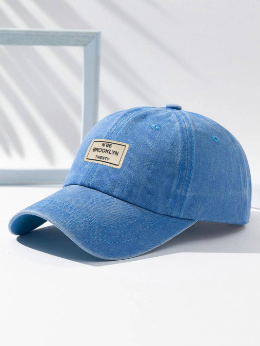 Men Letter Patch Decor Baseball Cap Street
